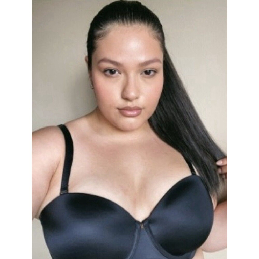 SAVAGE X FENTY STRAPLESS UNDERWIRE BRA IN CAVIAR / BLACK 40D